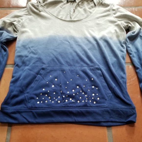 VENUS Blue and Grey Hoodie - Picture 4 of 11
